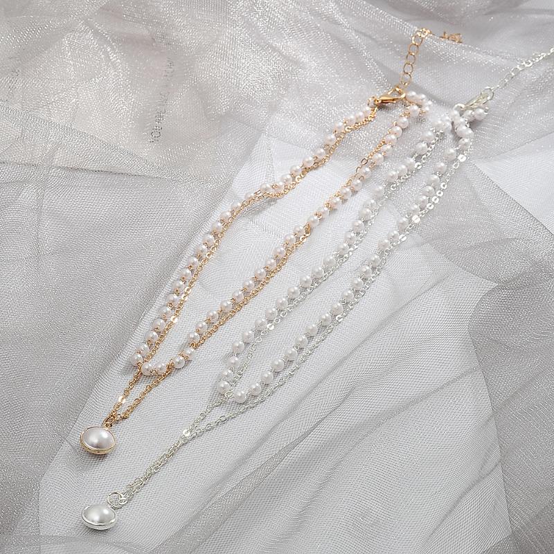 

KSRA Korean Trendy Pearl Choker Necklace For Women Female Romantic Elegant Clavicle Chain Necklace Collier Jewelry 2020 New