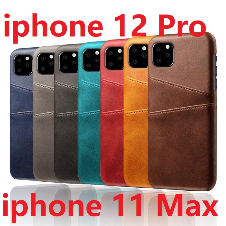 

Slim Cover For Apple iPhone 12 Pro max/ iphone 12 Mini 11 Pro max iphone XS Max XR 6 plus 7 8 plus Case Card Holder Leather Wallet Back Case