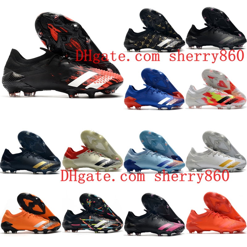 

2021 soccer shoes quality mens cleats Predator Mutator 20.1 Low FG outdoor football boots scarpe calcio Firm Ground, As picture 13