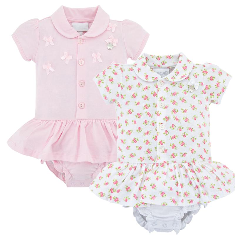 

Kavkas 2020 Baby Girls Bodysuit Cotton Summer Short Sleeve Dress Design Bow Newborn Girl Clothes 0-6 months Infant Outwear, Hy2135