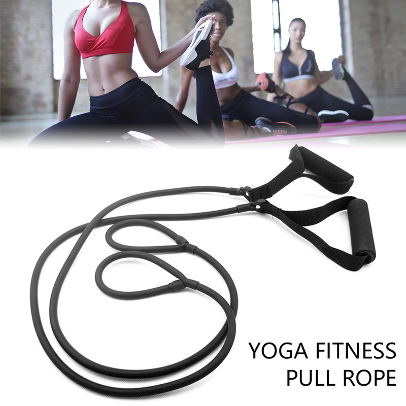 

111cm Yoga Pull Rope Elastic Resistance Bands Fitness Rope Rubber Bands for Fitness Equipment Expander Exercise Tube Training