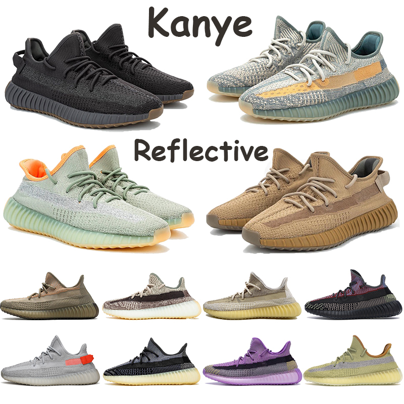 

Kanye Running Shoes Asriel Israfil Zyon Linen Mens Sports Sneakers Cinder Marsh Flax Earth Yeshaya Yecheil Black Static Reflective Shoes, 45. black white