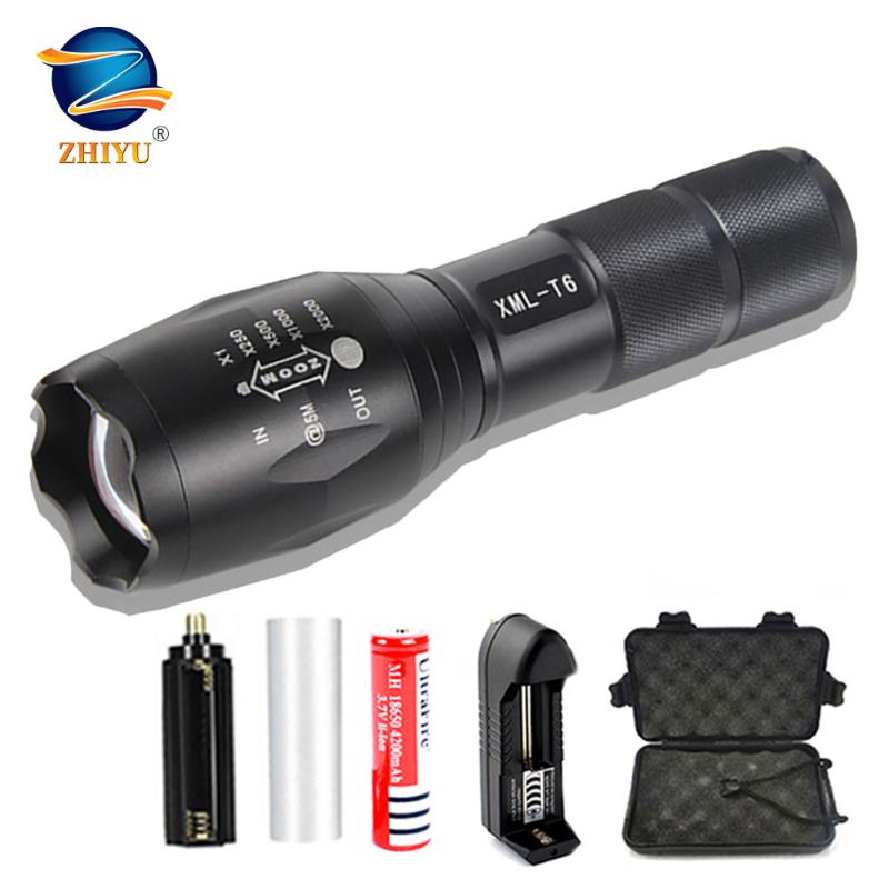 

ZHIYU LED USB Rechargeable XML T6 linterna torch 18650 Battery Outdoor Camping High Power Led Wholesale