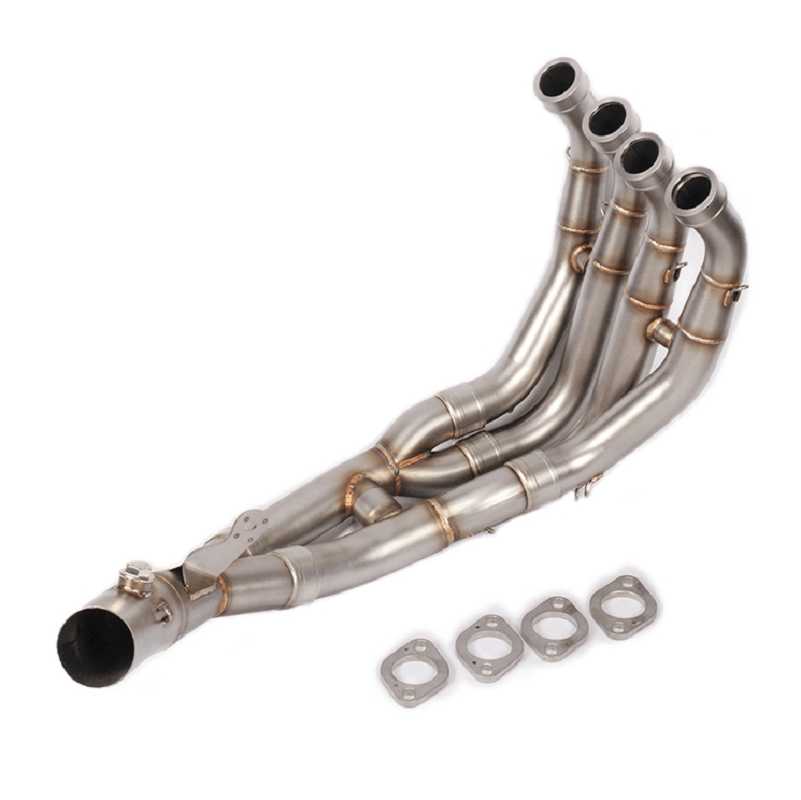 

51mm Escape Modified Motorcycle Full Exhaust Headers Front Link Pipe Tube escape moto For YZF-R6 R6 2006-2020