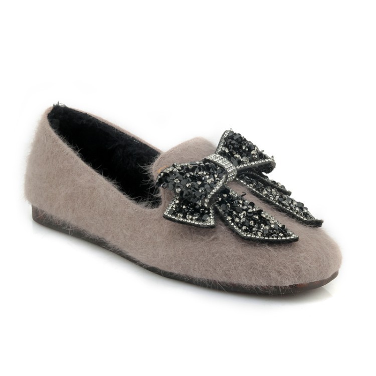 

In the spring and autumn winter new fashion square add wool warm 30 to 44 single shoe size code 1230, Black