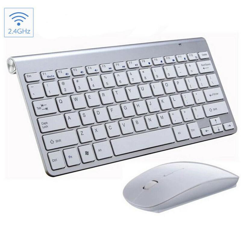 

2.4G Wireless Silent Keyboard And Mouse For Notebook Laptop Desktop PC Mini Multimedia Full-size Keyboard Mouse Combo Set