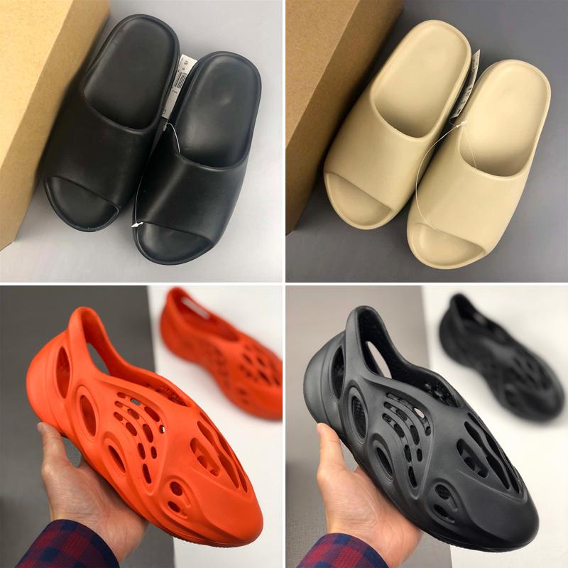 

Slide Mens Rubber Slippers Womens Sandals Sand Brown Resin Desert Shoes Three color Black Coal Ash Bone White Slipper Beach Sneakers Foam Heatshoes, Customize