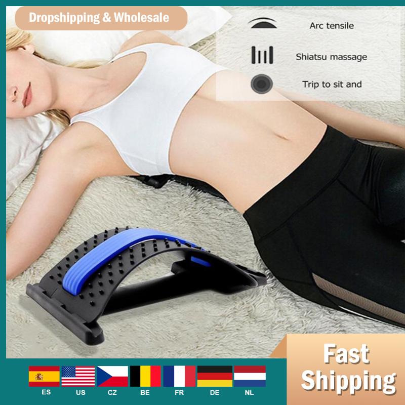 

Back Massage Magic Stretcher Fitness Equipment Stretch Relax Mate Stretcher Lumbar Support Spine Pain Relief Chiropractic #Y7, Red black