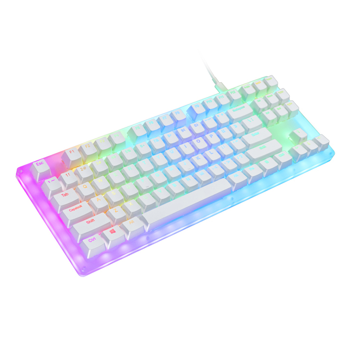 

Womier 87 key K87 Mechanical Keyboard 80% 87 TKL PCB CASE hot swappable switch support lighting effects with RGB switch led