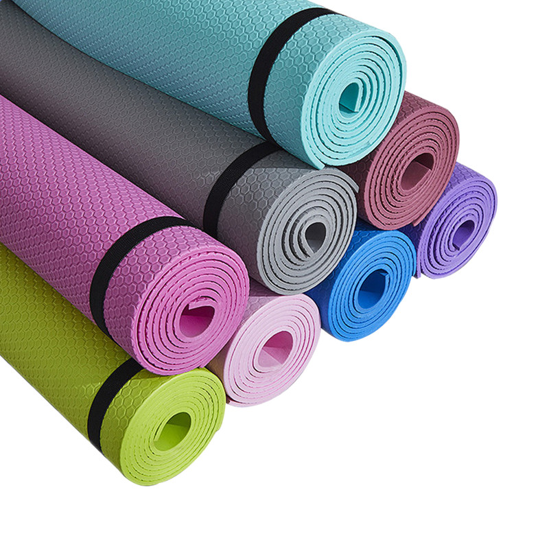 

173*61*0.4cm Yoga Mat Anti-slip Blanket PVC Gymnastic Sport Health Lose Weight Fitness Exercise Pad Women Sport Yoga Mat, Pink