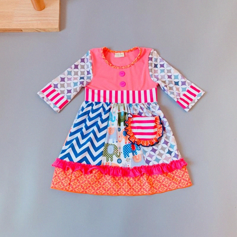 kids wear long frocks