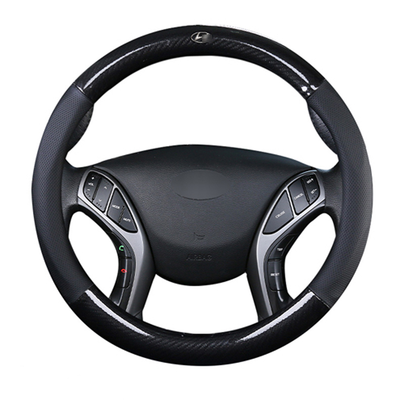 

Car steering-wheels cover 37 38cm 15" For ELantra/i35 Sonata/i45 Creta/ix25 Tuscon/ix35 Accent Verna Solaris Santa Fe