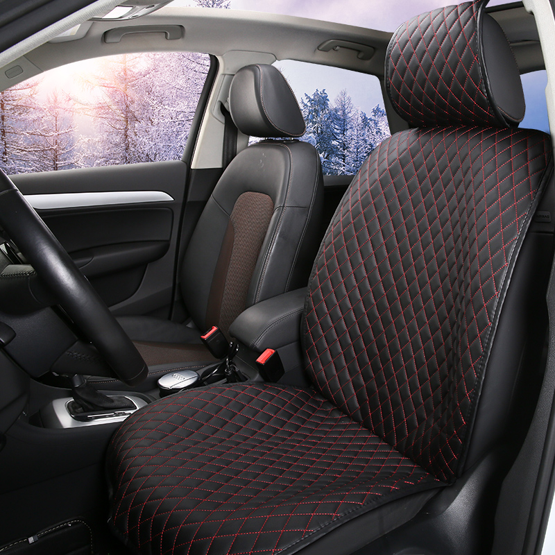 

Universal PU Leather Car Seat Cover Auto Front Back Carseat Cushion Protector Waterproof Pad Mat Fit Most Car