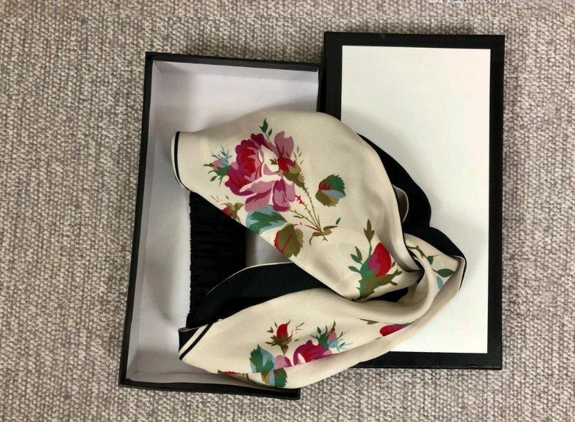 

Designers Silk Cross Elastic Women Headbands Italy Brands Girls Flowers Hair bands Scarf Hair Accessories Gifts Hot Sale Best Headwraps