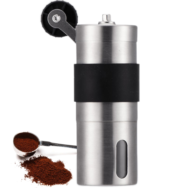 

Mini Manual Stainless Steel Coffee Grinder Machine Burr Beans Cafeteira Pepper Flavor Muller Mill Spice Grinder 4.5*13.2cm