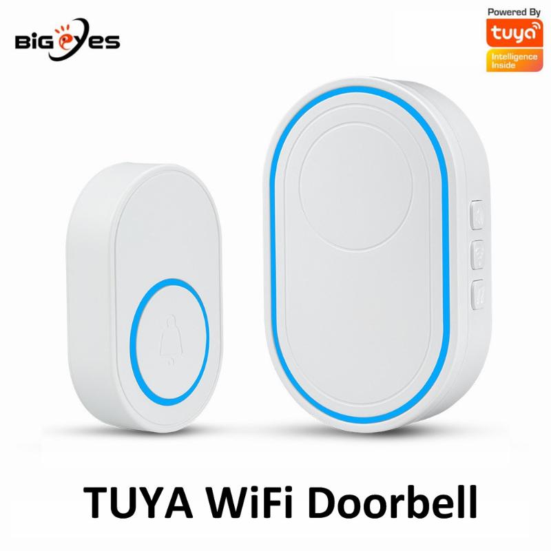 

TUYA WiFi Doorbell Smart Wireless Doorbell New Home Welcome Chime EU US Plug Smart Door Bell Chime with 58 Ring Songs