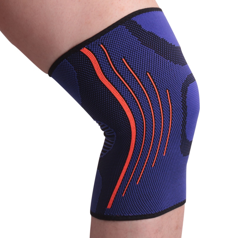 

Fitness Running sports Knee Support Elastic Nylon Sport Compression Knee Pad Sleeve Joint Pain Relief Knitted Brace, Blue