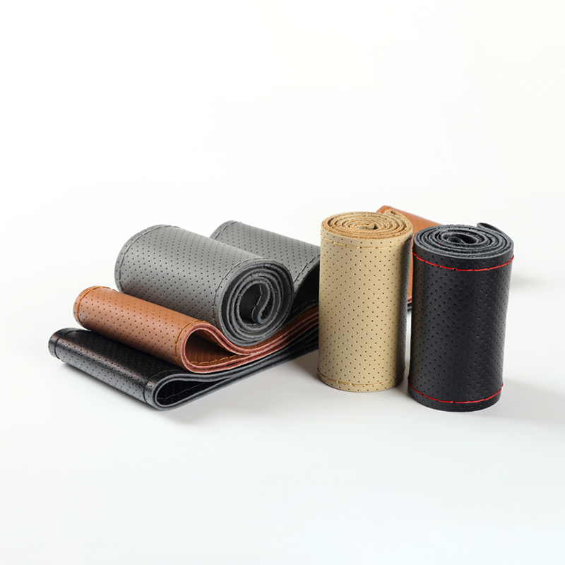 

Genuine Leather Car Steering Wheel Cover for F30 Steering Wheel Soft Anti-slip Car Cover Suitable for 36 38 40cm