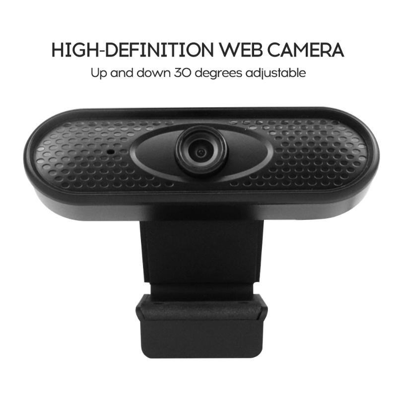 

720P/1080P HD Web Camera Webcam Angle Adjustable Stable Base with Mic Wide Compatibility Video Call for Gaming Laptop Desktop