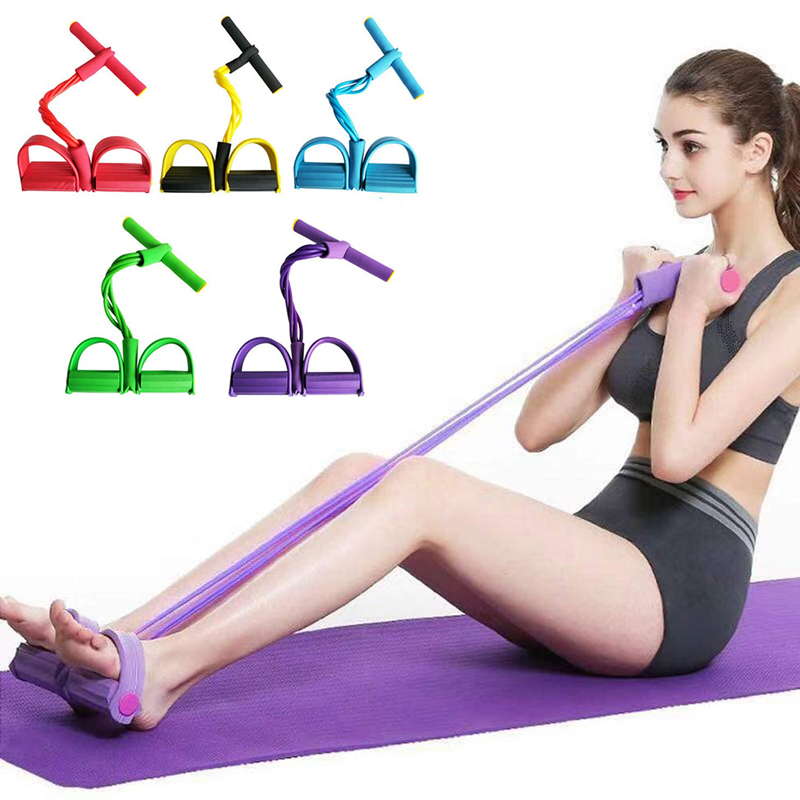 

Pedal Elastic Pull Rope Multi-Function Tension Rope Sit-Up Exercise Equipment For Stretching Slimming Training Mobility Training