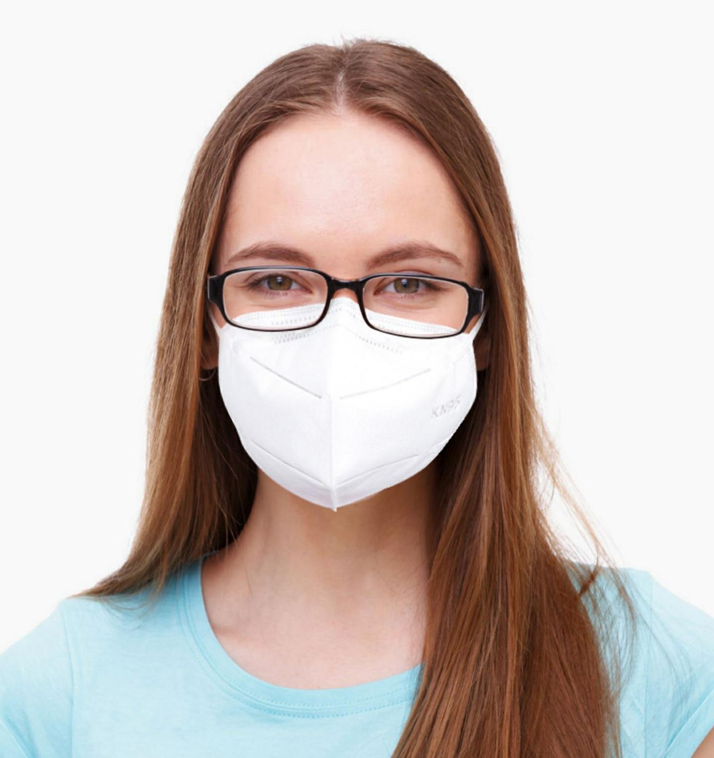

Spot Kn95 mask adult five-layer (including double melt blown cloth) disposable protective mask without breathing valve