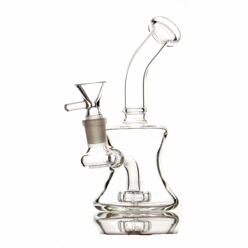 

MINI Glass bong Tyre Perc Water Pipe hookahs with 14 mm joint dry bowl for