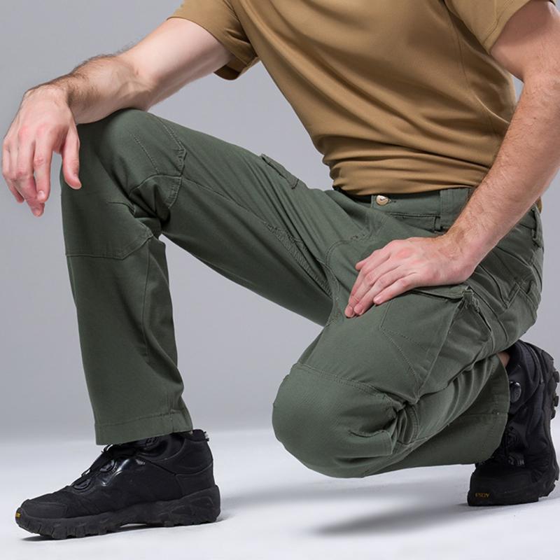

Tactical Pants Army Male Camo Jogger Plus Size Cotton Trousers Many Pocket Zip Style Camouflage Black Men' Cargo Pants