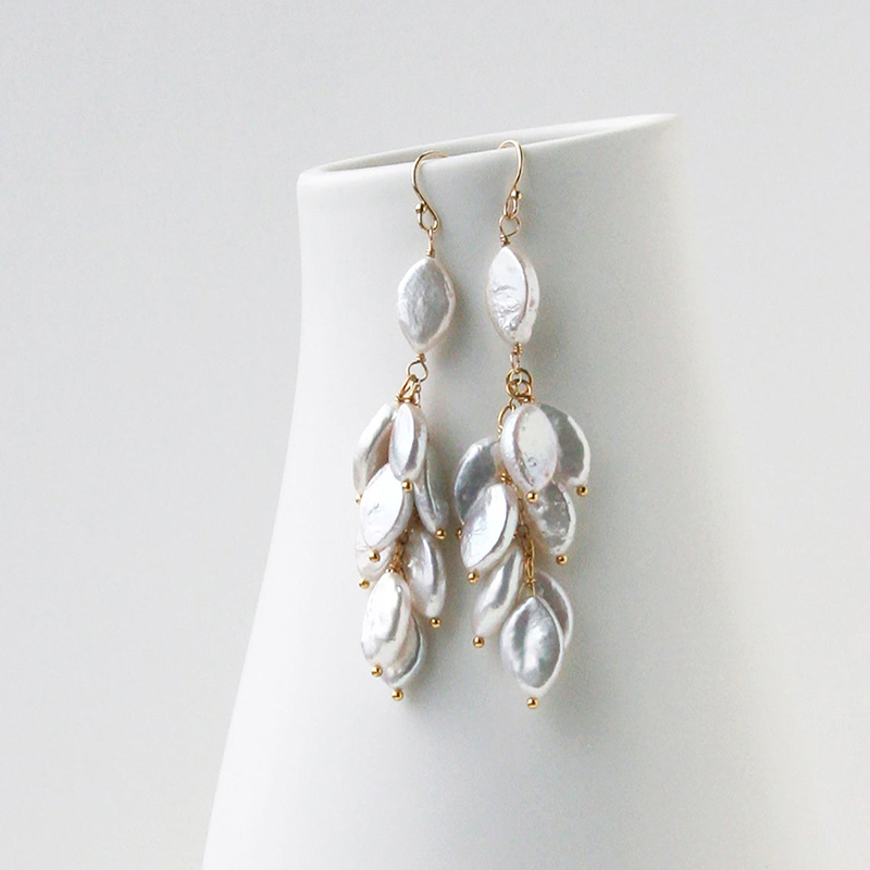 

Natural Pearl Drop Earrings Handmade 14K Gold Filled Jewelry Boho Oorbellen Brinco Vintage Jewelry Earrings For Women Pendientes