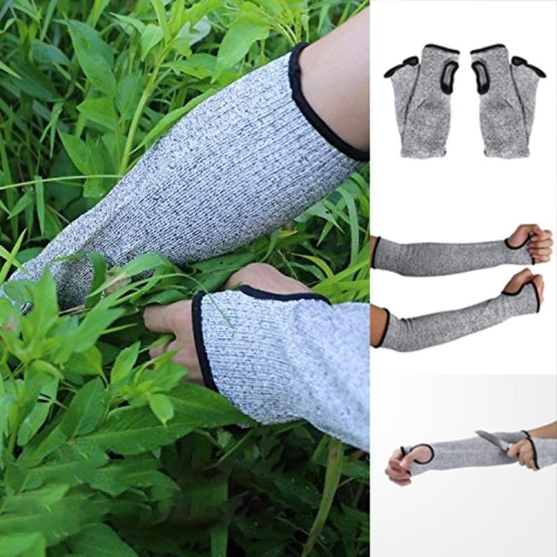 

1 Pair Outdoor Hiking Camping Anti-Scratch Cut Resistant Arm Safety Protective Sleeve, Grey
