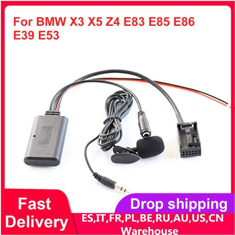 

For X3 X5 Z4 E83 E85 E86 E39 E53 Bluetooth Car Aux Auxiliary Line Adapter