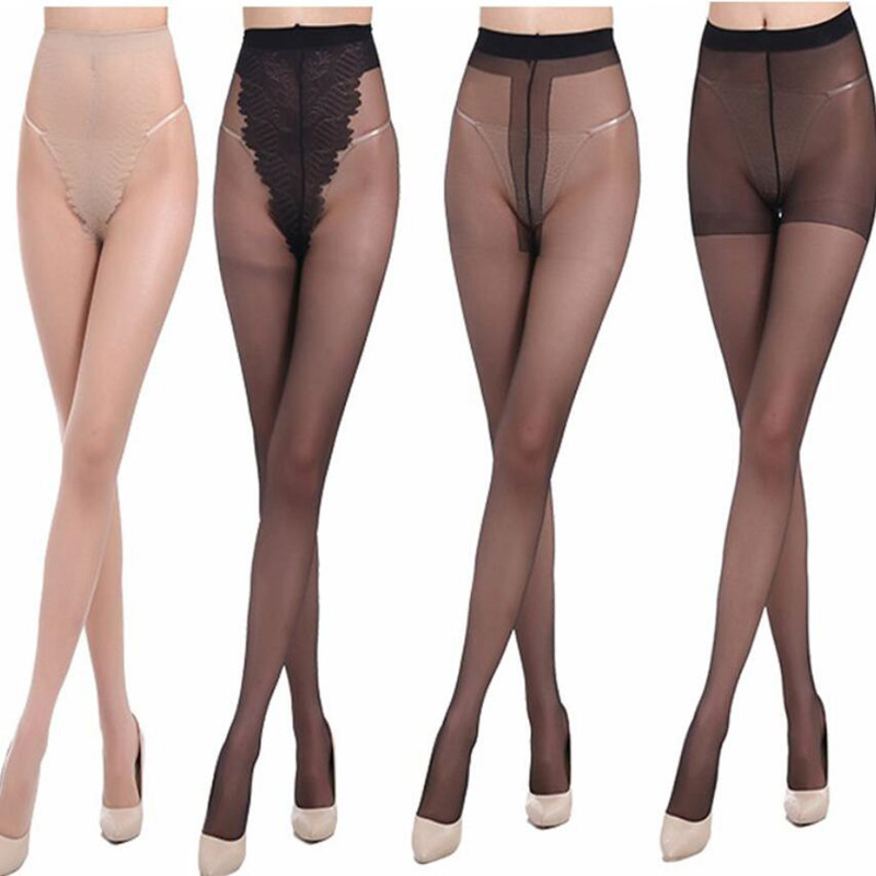 

Women silk socks Summer Sexy Breathable Elastic Tights Slim Stockings High Waist butterfly fork tight, As picture