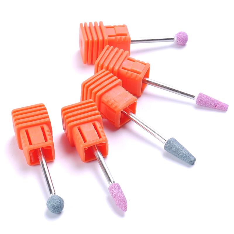 

5 Type Ceramic Nail Drill Bits Manicure Machine Accessories Rotary Electric Nail Files Manicure Cutter Art Tools
