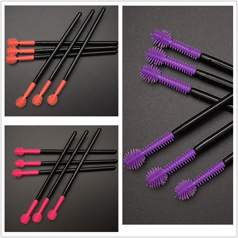 

50Pcs disposable eyelash extension cleaning brush Micro Mascara wand lash eyebrow brush Applicator Spoolers