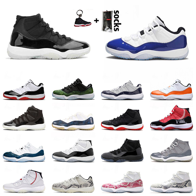 

Top Fashion Sport Mens Basketball Shoes 11s Low Concord Retro 25th Anniversary White Bredd Jumpman Sneakers Gamma Blue Women Trainers 36-47, 35 snakeskin - navy 36-47
