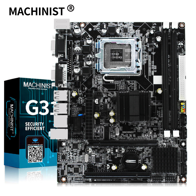 

NEW MACHINIST G31 desktop motherboard Socket LGA 775 support Intel Core 2 processor DDR2 RAM memory ZX-G31LM mainboard