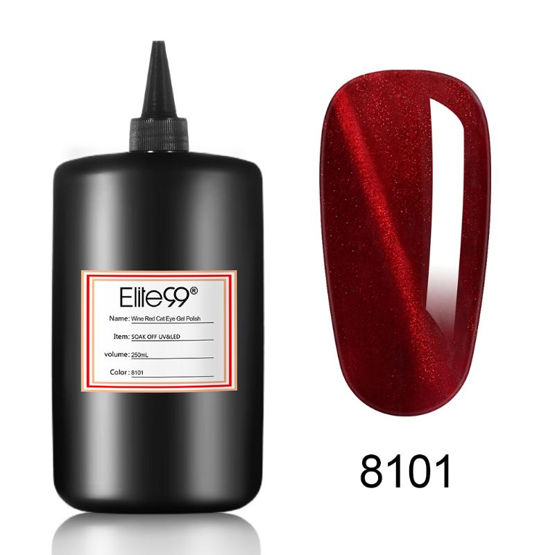

Elite99 3D Cat Eye Effect UV Gel Nail Polish Magnet Nail Gel Polish Soak off Magnetic Art Varnishes Hybrid Lacquer, 6102-30ml