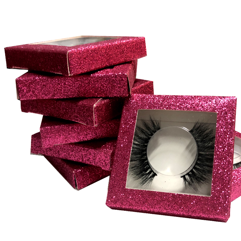 

3D Real Mink False Eyelashes Glitter Box Volume Makeup 100% Handmade Cilios Lashes