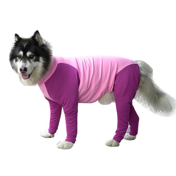 

Medium Large Dogs Pajamas For Pet Dogs Clothes Jumpsuit For Dog Coat For Dogs Jacket Vest Clothing Shirt Ropa Perro Cozy Warm Pet Outfit XB6, Blue