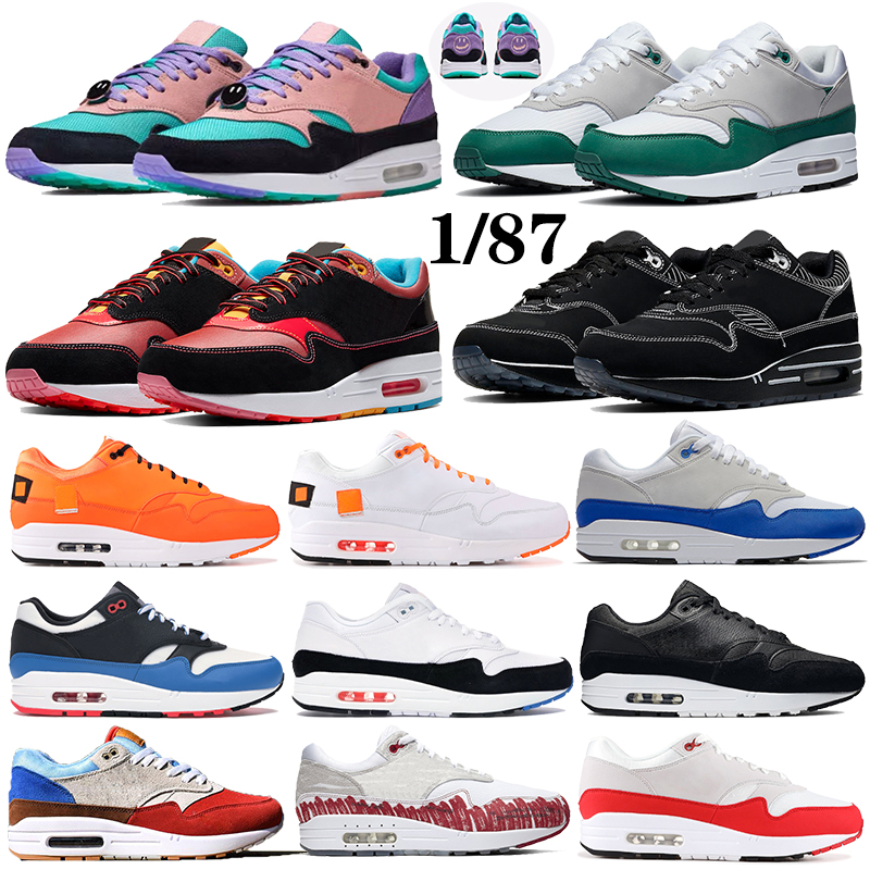 

Classic cushion 1 87 have a day time capsule pack men women running shoes Athletic CNY anniversary aqua tinker black Women Sneakers Trainers, 23 black volt rush pink