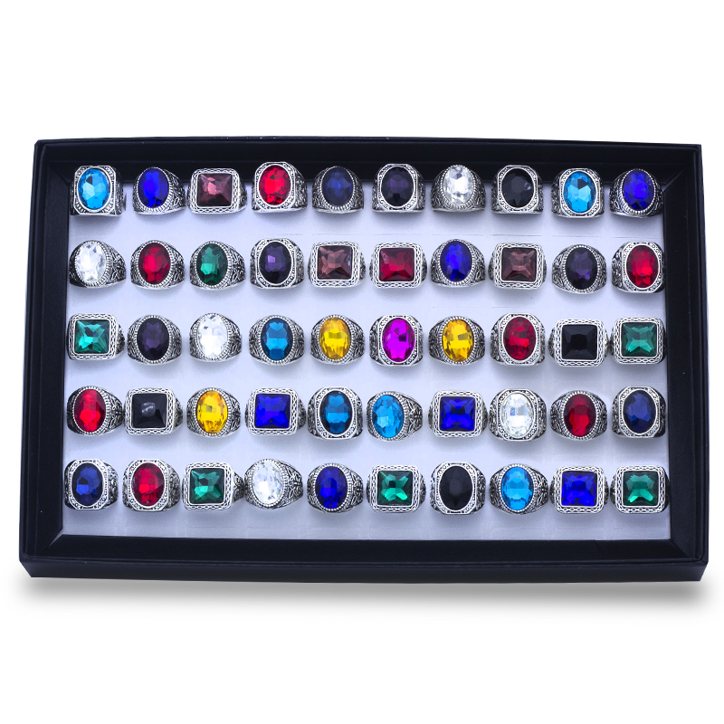 

wholesale bulk lots assorted mix styles women's men's antique silver vintage turquoise stone rings brand new