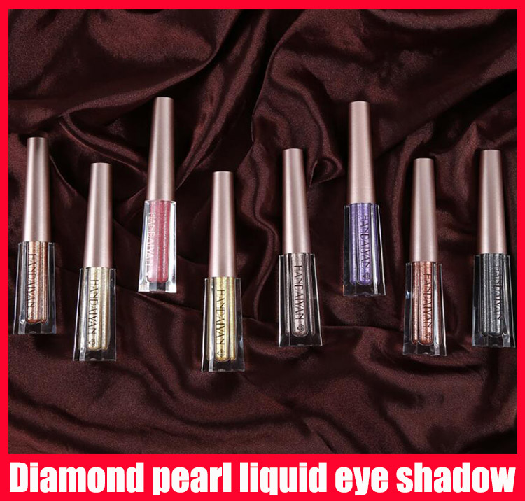 12 Colors Eye Makeup Diamond pearl liquid Liquid Eyeshadow Cosmetics eye shadow-image-570209739
