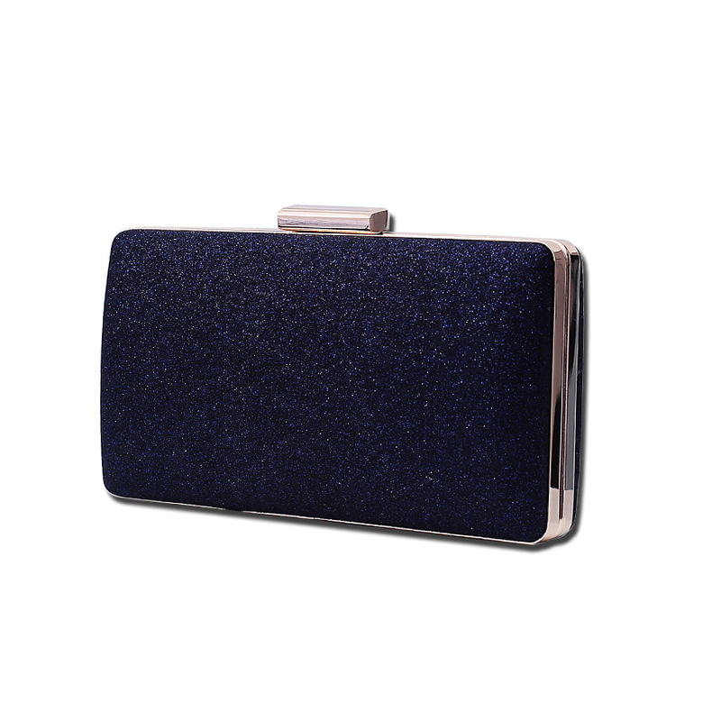 

Luxury Gold Evening Bag Women Party Banquet Glitter Bag Wedding Clutches Chain Shoulder Bolsas Mujer, Black