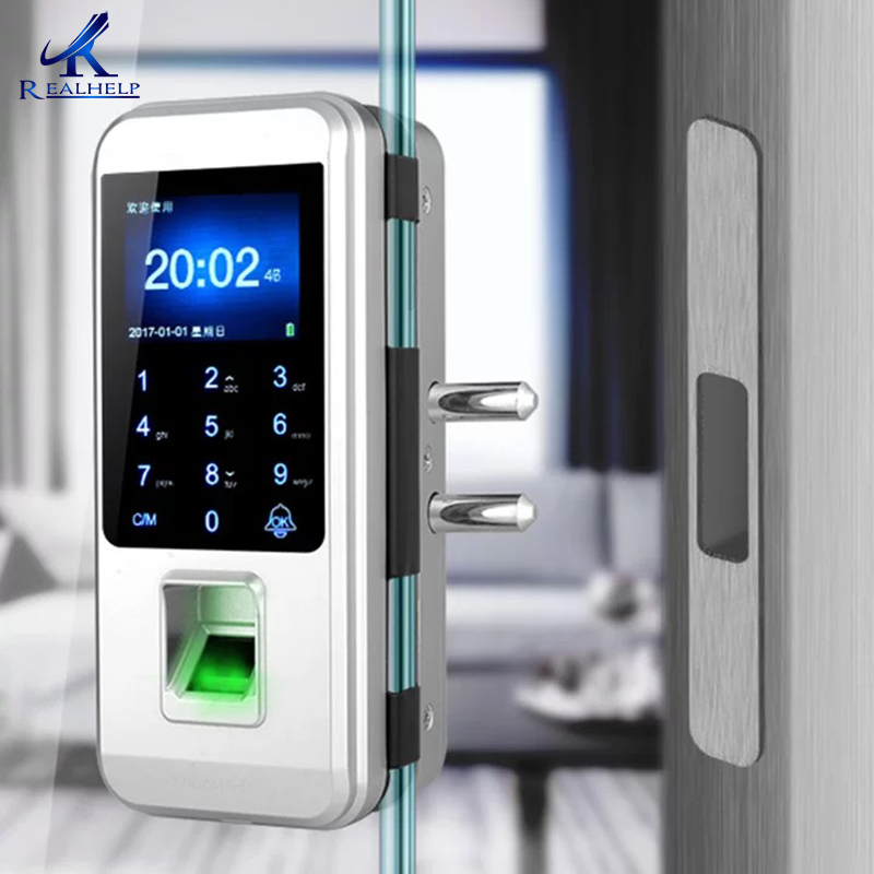 

Fingerprint electronic door lock Glass Door Lock fechadura digital Smart Fingerprint Touch cerradura inteligente