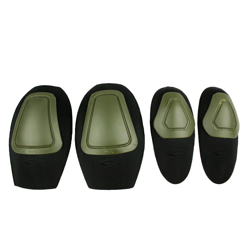 

4pcs/set Tactical Knee pads and Elbow pads Protector Pad For Paintball Combat Uniform Suit, Green