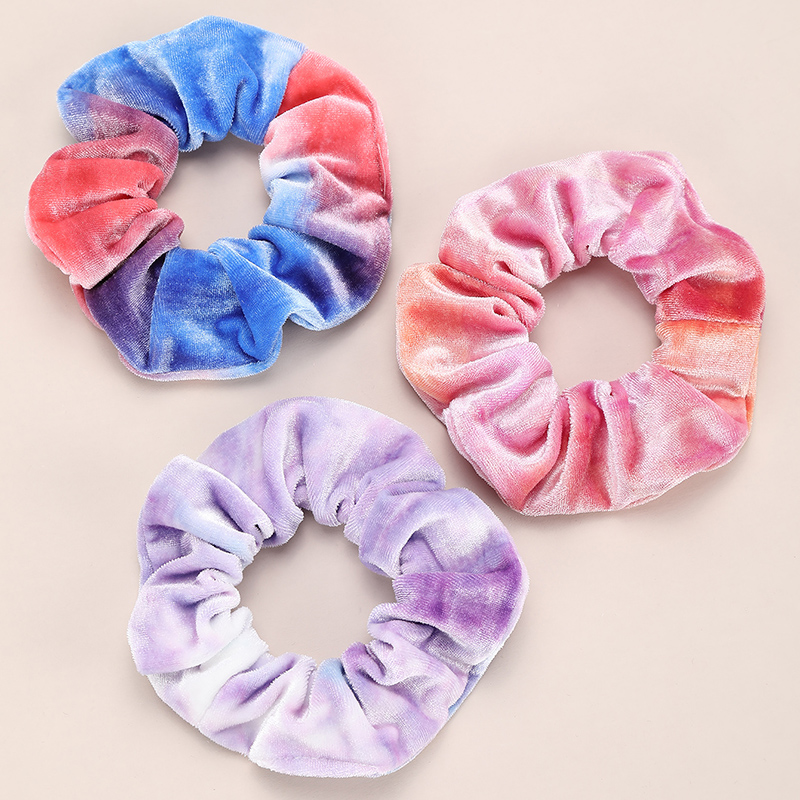 

3PCS Female Hair Accessories Velvet Hair Scrunchie Elastic Girth 11CM Hair Bands Solid Color Women Girls Headwear Ponytail Holder