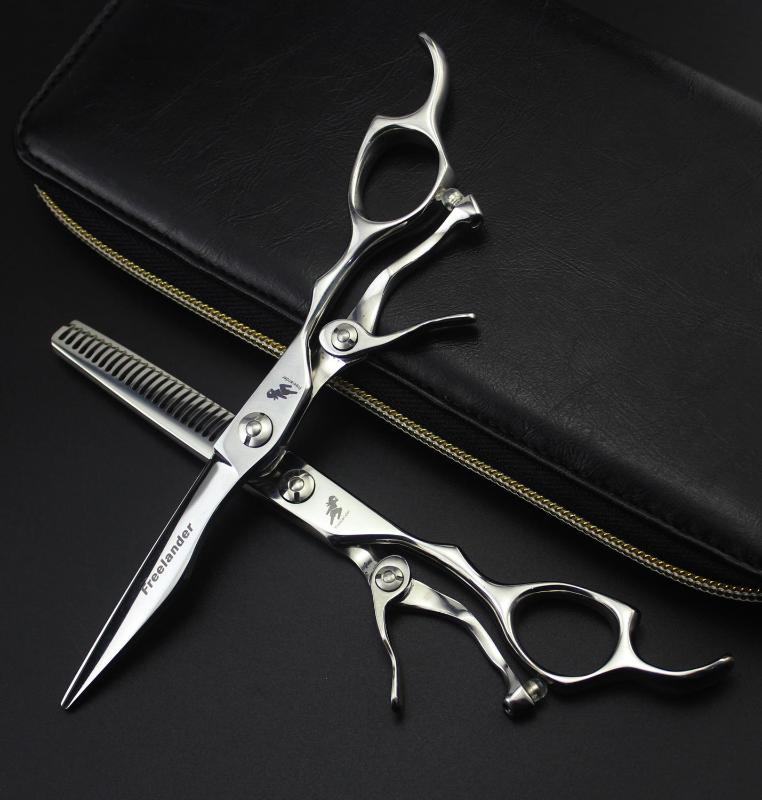 

6.0 Inch Japan 440c Professional Personality Opening Hair Cutting Thinning Shears for Hairdresser's Salon Hair Scissors Kits