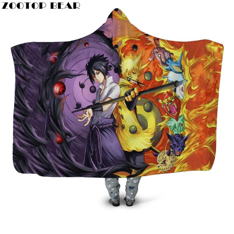 

Colorful Bead 3D Print Hooded Blanket Couple Fashion Kids Popular Anime Fleece Bedding Wearable Soft Office Adults Portable Coat