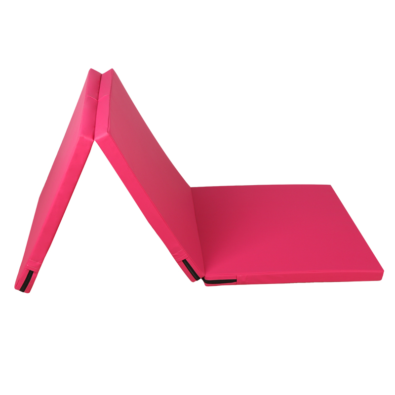 

Non-slip gymnastic mat dance mat children's practice girl folding portable sponge sit-up, Red