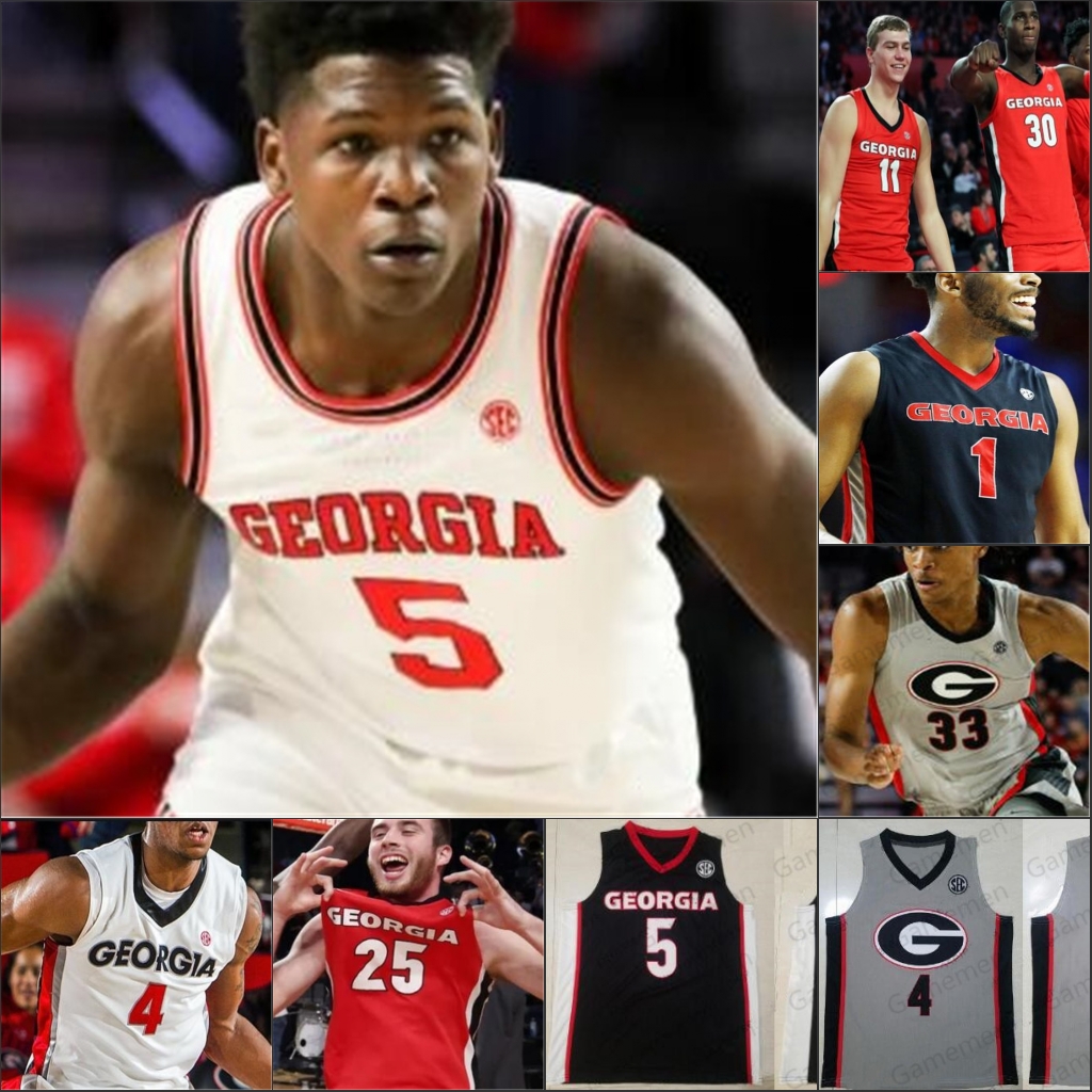

UGA Georgia Bulldogs baseball jersey Anthony Edwards Jaykwon Walton Donnell Gresham Jr.Tyree Crump Amanze Ngumezi stitched, White