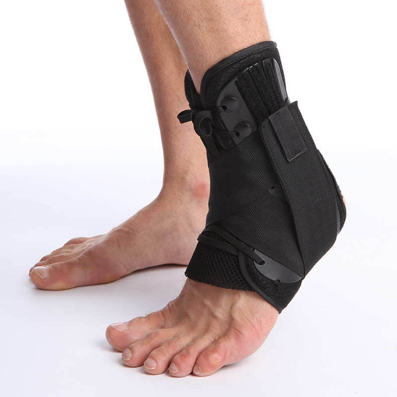 

Ankle Brace Lace Up Sports Safety Adjustable Running Ankle Support Soccer Baseball Volleyball Leg Weights Training Foot Bandage, As pic